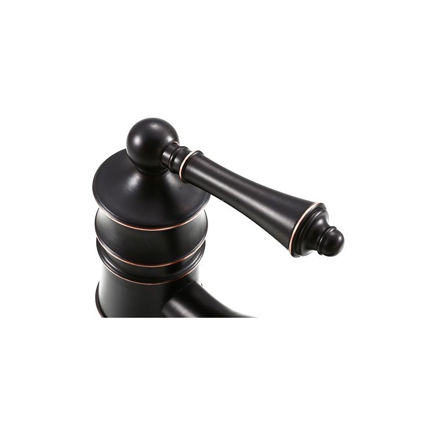 REA-B0227 - Pipa za umivalnik VINTAGE OLD 31 cm črna