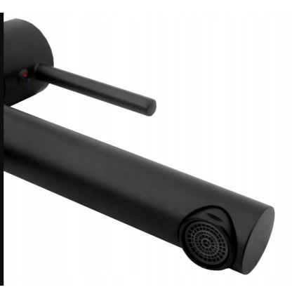 REA-B0229 - Pipa za umivalnik TESS 31,5 cm črna