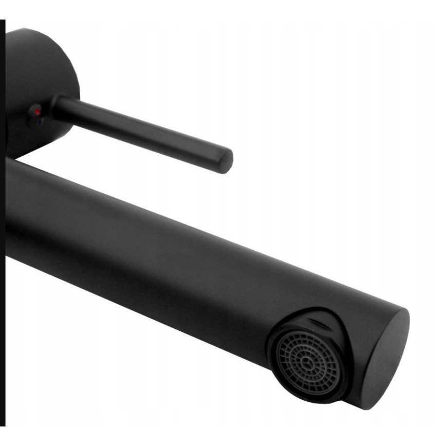 REA-B0229 - Pipa za umivalnik TESS 31,5 cm črna