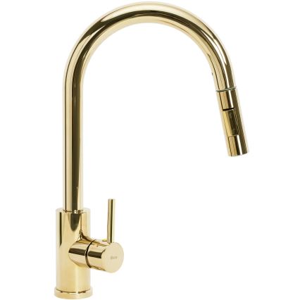 REA-B0669 - Pomivalna armatura z izvlečno prho FRESH 39,5 cm zlata