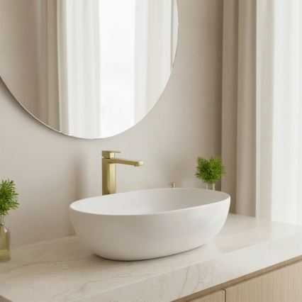 REA-B0977 - Armatura za umivalnik ARLO, 30 cm, brušeno zlato