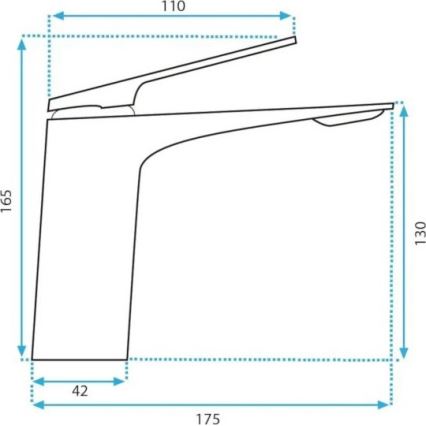 REA-B1178 - Umivalniška armatura AVALON 16,5 cm, sijajni krom