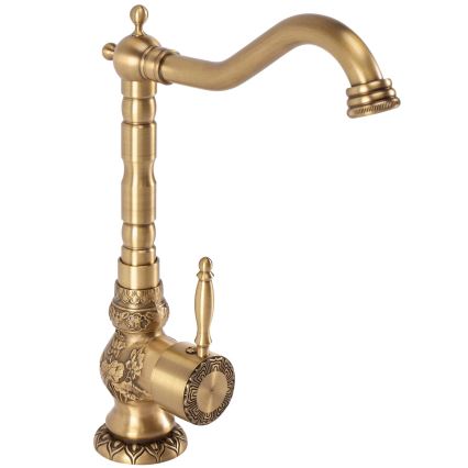 REA-B2500 - Umivalniška pipa VENICE RETRO 32 cm brušeno zlato