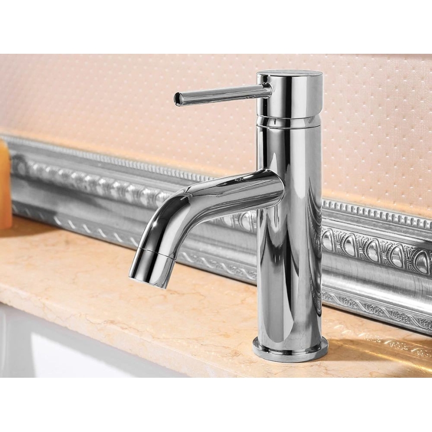 REA-B4101 - Pipa za umivalnik LUNGO 16,5 cm sijajni krom