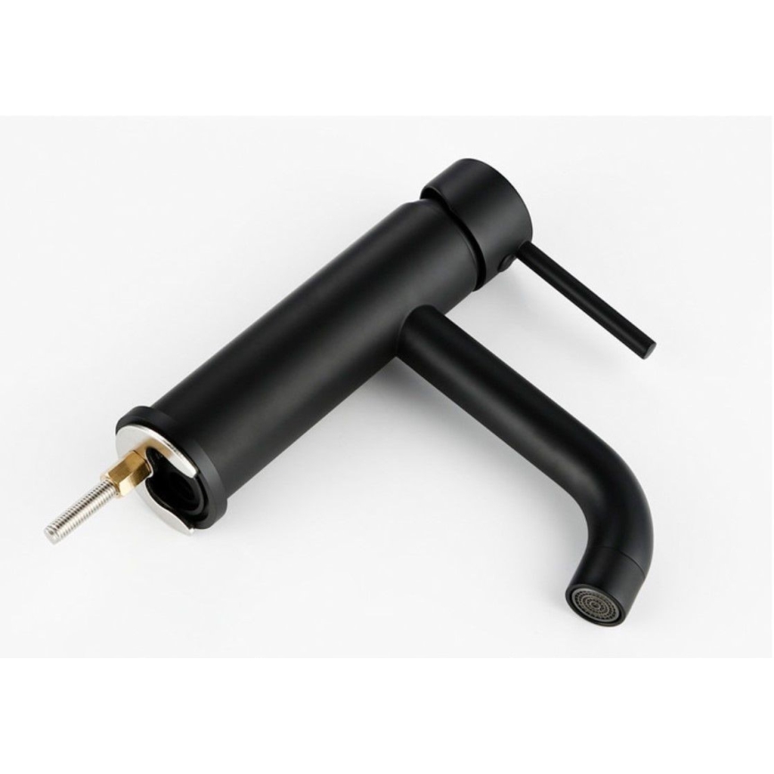 REA-B4102 - Pipa za umivalnik LUNGO 16,5 cm črna