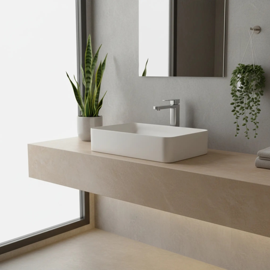 REA-B4588 - Mešalna baterija za umivalnik ARLO 30 cm, nikelj