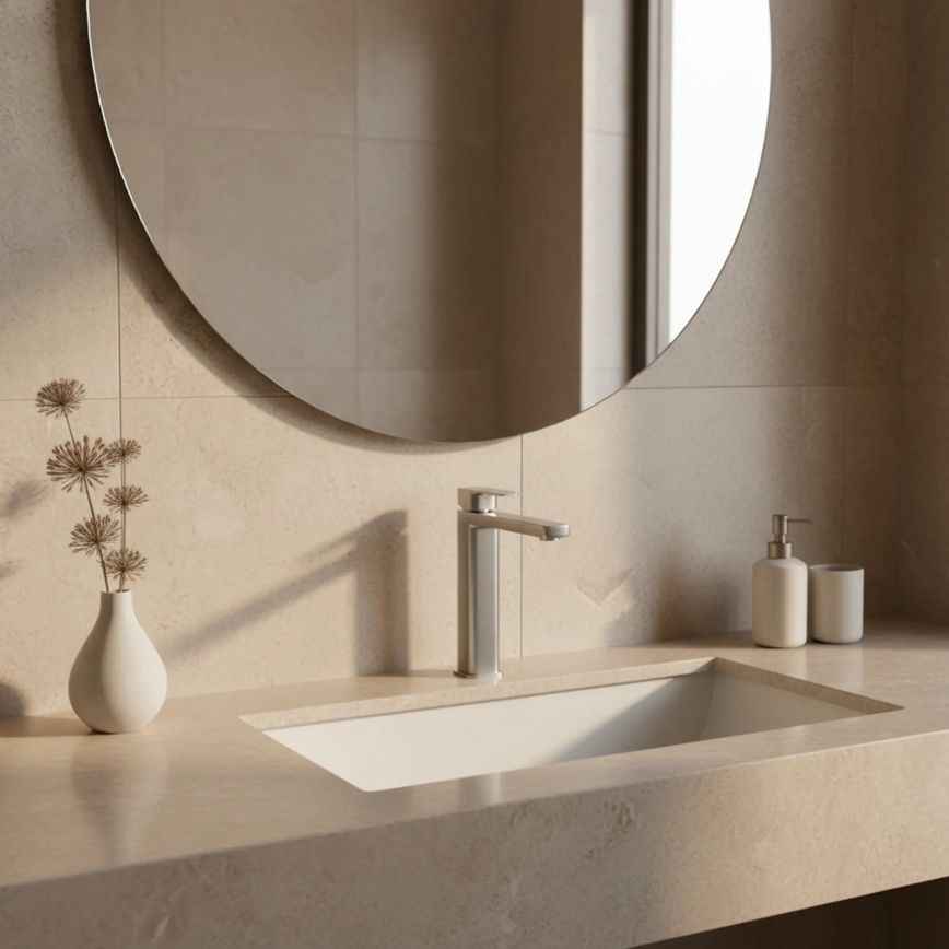 REA-B4588 - Mešalna baterija za umivalnik ARLO 30 cm, nikelj