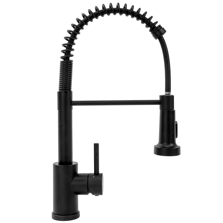 REA-B4820 - Kuhinjska armatura COLIN z izvlečno prho, 42,5 cm, črna