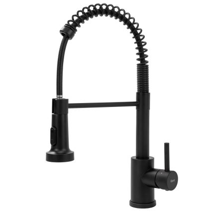 REA-B4820 - Kuhinjska armatura COLIN z izvlečno prho, 42,5 cm, črna