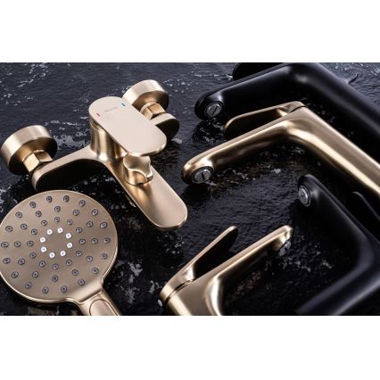 REA-B4895 - Pipa za umivalnik MARCO 27,5 cm, brušeno zlato