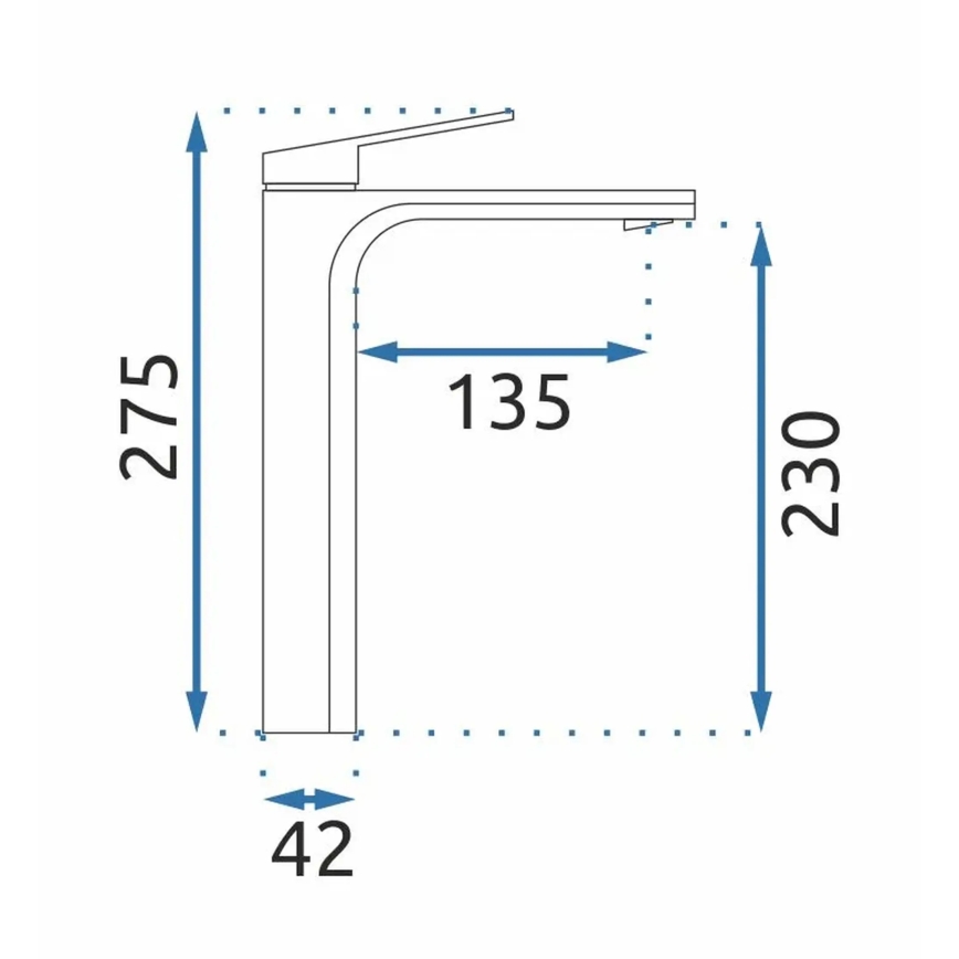 REA-B5062 - Umivalni mešalnik MARCO 27,5 cm titan
