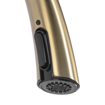 REA-B5312 - Kuhinjska pipa ROSS 43 cm z izvlečno prho, brušeno zlato