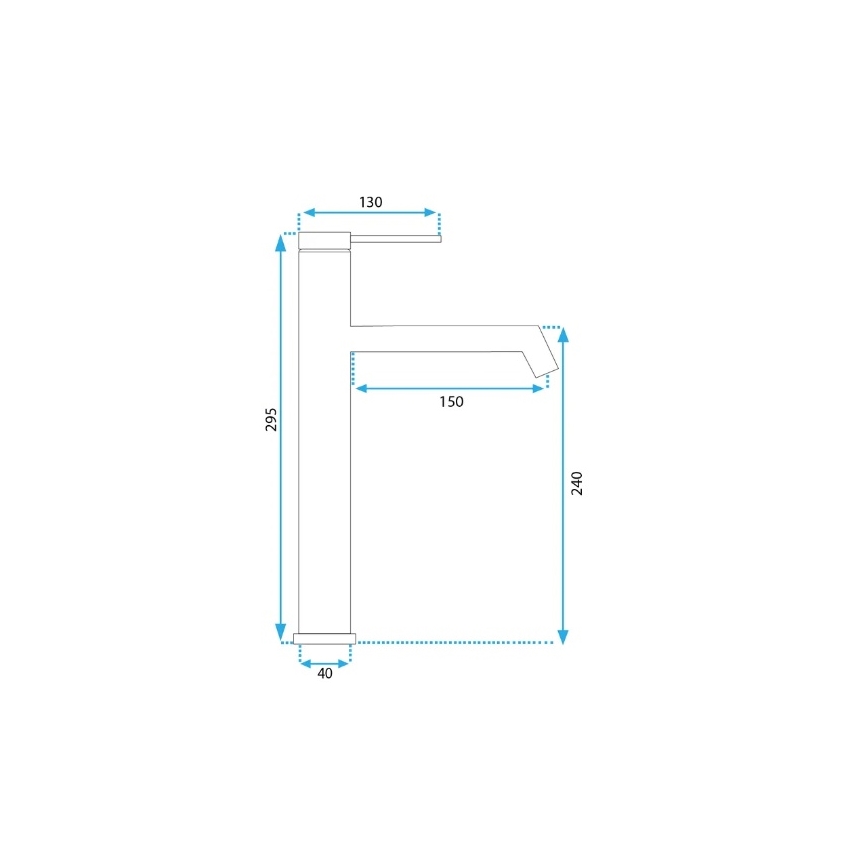 REA-B5320 - Armatura za umivalnik FOSS 29,5 cm mat črna