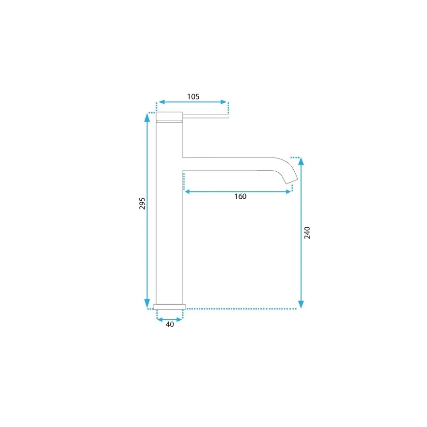 REA-B5330 - Umivalniška armatura CLIF 29,5 cm nikelj
