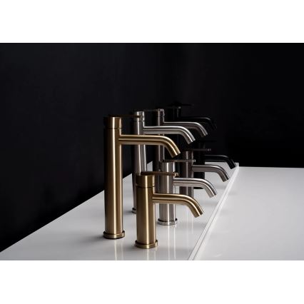 REA-B5505 - Mešalna pipa ONTARIO za umivalnik, 17,5 cm, v brušenem zlatu