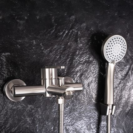 REA-B5514 - Komplet za kad z mešalno baterijo ONTARIO, brušeno nerjaveče jeklo