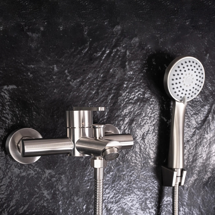 REA-B5514 - Komplet za kad z mešalno baterijo ONTARIO, brušeno nerjaveče jeklo