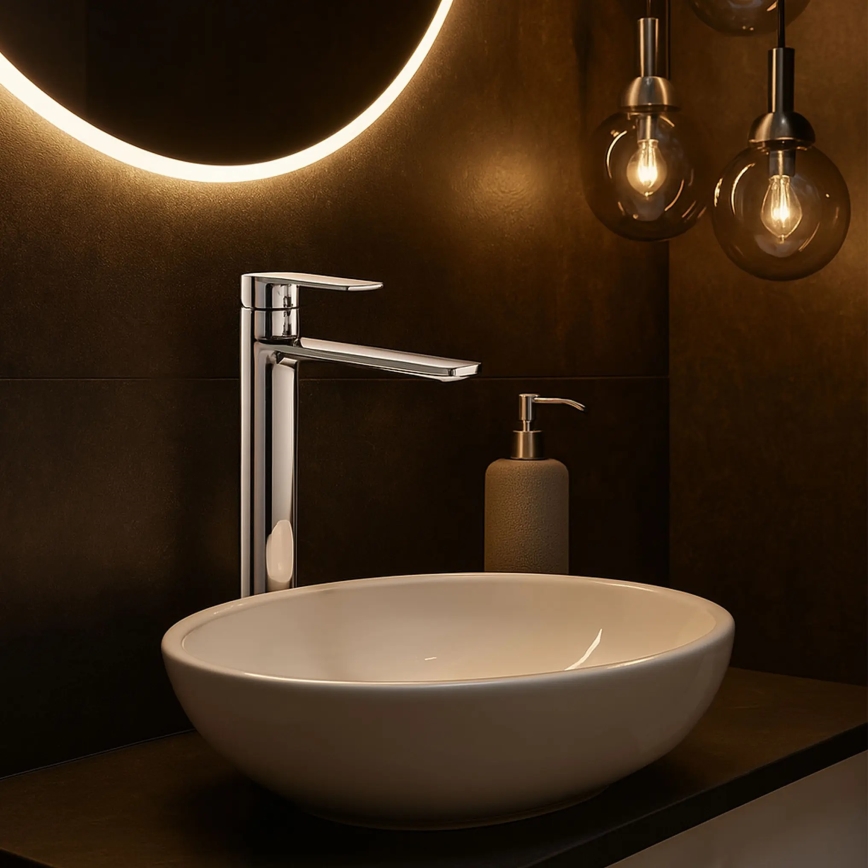 REA-B6203 - Umivalniška pipa STORM, 29,5 cm, visokosijajni krom