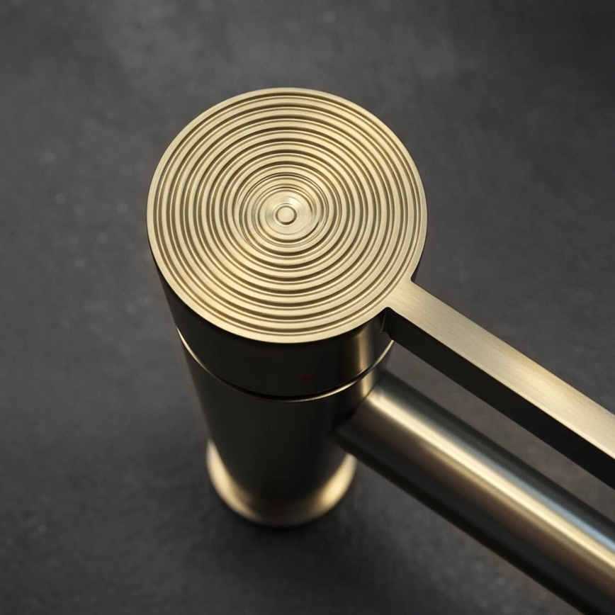 REA-B6444 - Pipa za umivalnik FOSTER 18,2 cm zlata