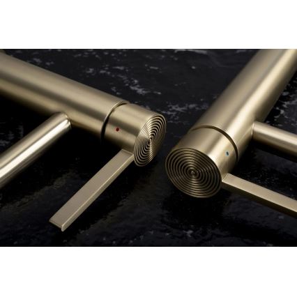 REA-B6444 - Pipa za umivalnik FOSTER 18,2 cm zlata