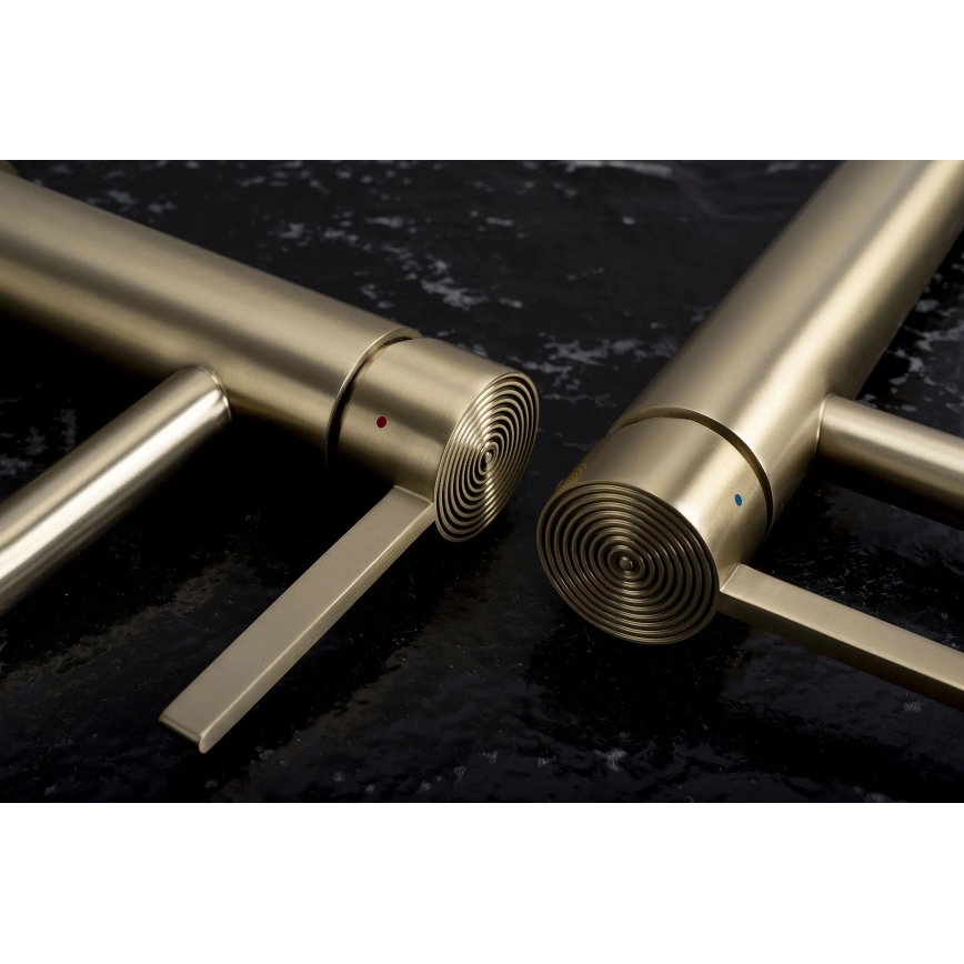 REA-B6444 - Pipa za umivalnik FOSTER 18,2 cm zlata