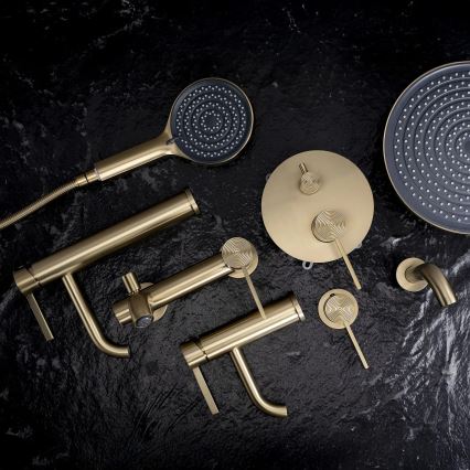 REA-B6444 - Pipa za umivalnik FOSTER 18,2 cm zlata