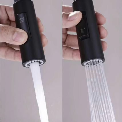 REA-B7564 - Kuhinjska pipa z izvlečno prho in filtracijo ECO FRESH, 37,5 cm, matno črna