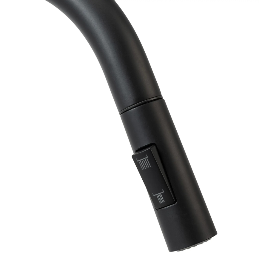 REA-B7564 - Kuhinjska pipa z izvlečno prho in filtracijo ECO FRESH, 37,5 cm, matno črna