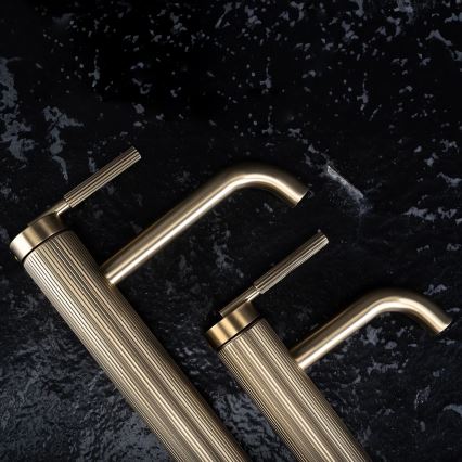 REA-B7802 - Pipa za umivalnik ARGON 29,5 cm brušeno zlato