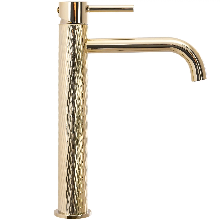 REA-B8821 - Mešalna armatura za umivalnik LUNGO ART 28 cm zlata