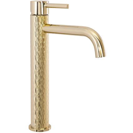 REA-B8821 - Mešalna armatura za umivalnik LUNGO ART 28 cm zlata