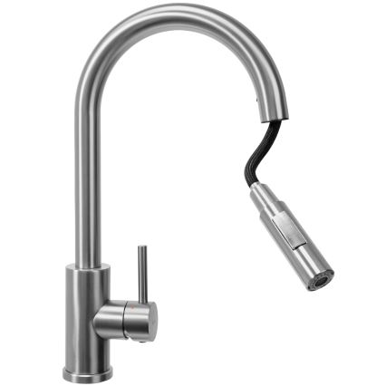 REA-B9146 - Pomivalna pipa z izvlečno prho FRESH 39,5 cm nikelj