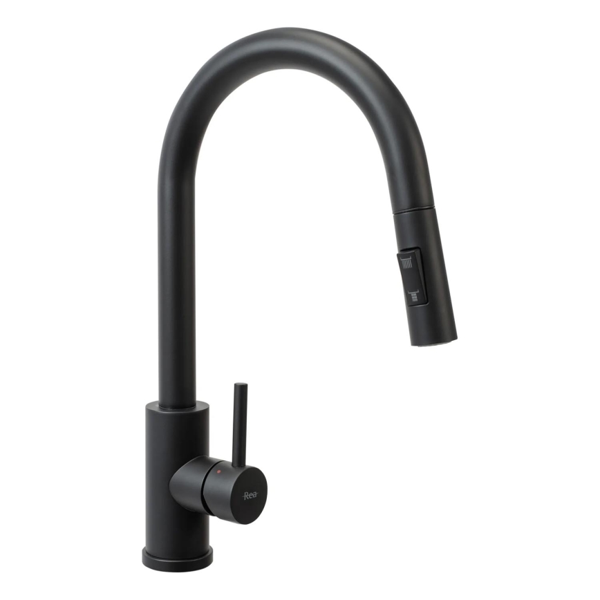 REA-B9147 - Kuhinjska pipa z izvlečnim pršilcem FRESH 39,5 cm mat črna