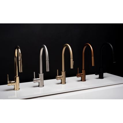 REA-B9148 - Kuhinjska pipa z izvlečno prho FRESH 39,5 cm, brušeno zlato