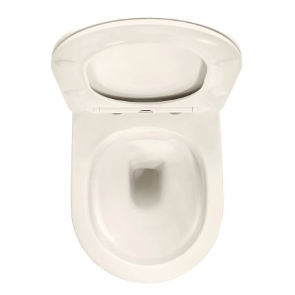 REA-C5500 - Viseča WC školjka s sedežem CARLO MINI TORNADO RIMLESS keramika/kremna
