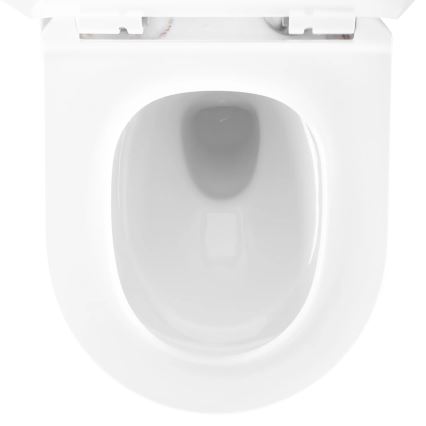 REA-C6390 - Viseča WC školjka s sedežem CARTER TORNADO RIMLESS keramika/imitacija kamna