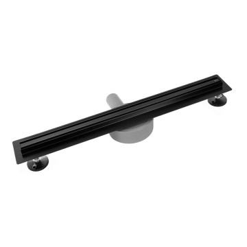 REA-G2710 - Odtočni žleb NEOX SLIM 70 cm nerjaveče jeklo/črna