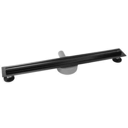 REA-G2710 - Odtočni žleb NEOX SLIM 70 cm nerjaveče jeklo/črna