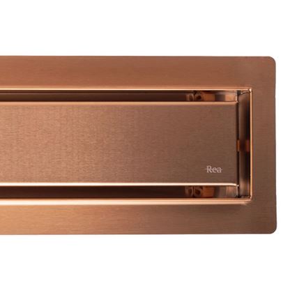 REA-G4802 - Odtokna kanaleta NEOX PRO 80 cm, brušen baker