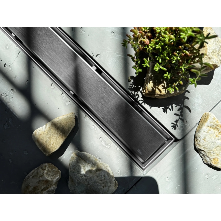 REA-G5808 - Odtokovni žleb NEOX PRO 70 cm iz nerjavečega jekla