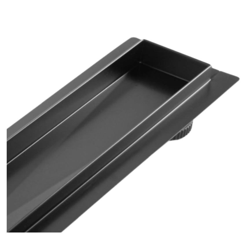 REA-G7803 - Odtočni žleb NEOX PRO 80 cm nerjaveče jeklo/črna