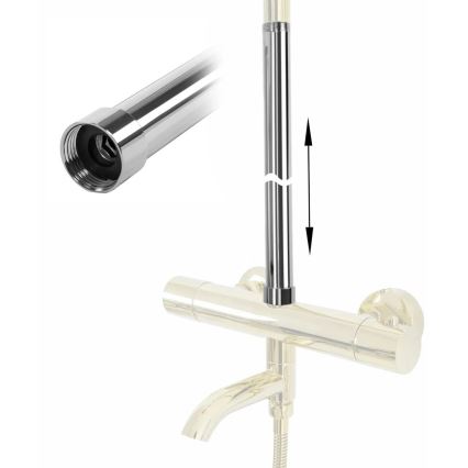REA-K0881 - Podaljšna palica za tuš ali kad 51,5 cm, sijajni krom