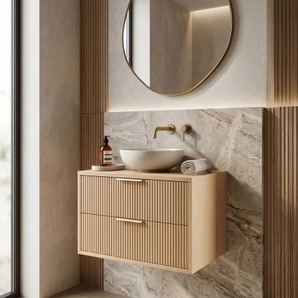 REA-M0408 - Viseča kopalniška omara pod umivalnik MONO 60x47 cm bežna