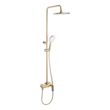 REA-P2400 - Tuš set z baterijo AVALON v brušenem zlatu