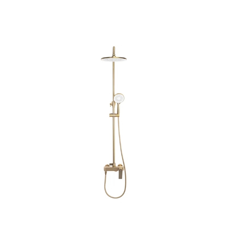 REA-P2400 - Tuš set z baterijo AVALON v brušenem zlatu