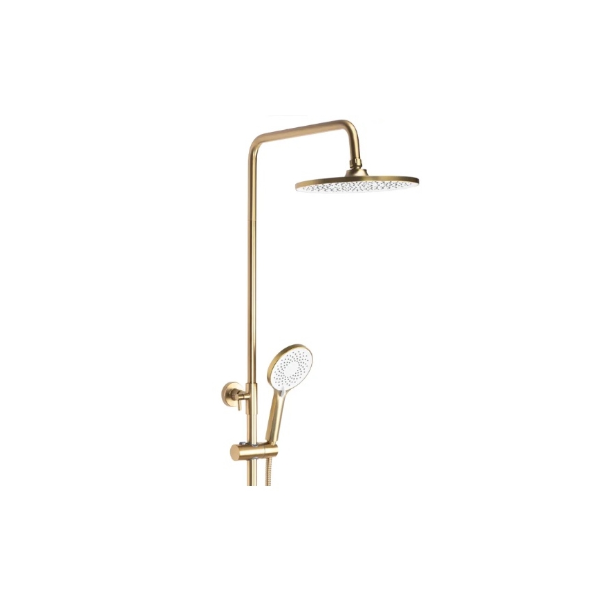 REA-P2400 - Tuš set z baterijo AVALON v brušenem zlatu