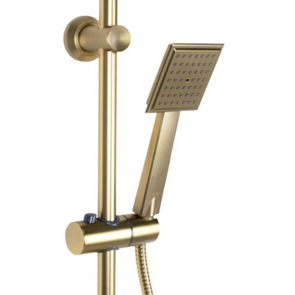 REA-P4121 - Tuš komplet z mešalno armaturo BRAVO, brušeno zlato