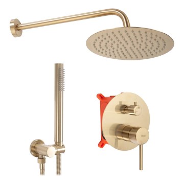 REA-P4160 - Tuš set s podometno baterijo LUNGO, brušeno zlato
