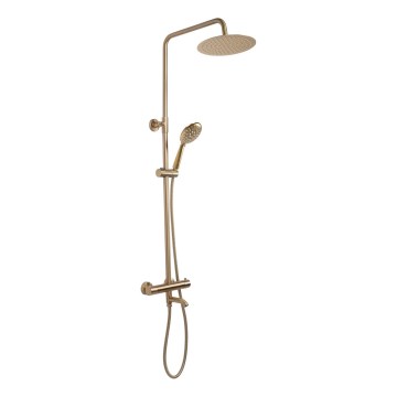 REA-P6604 - Pršna garnitura s termostatsko baterijo LUNGO, brušeno zlato