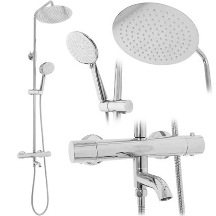 REA-P6607 - Tuš set s termostatsko baterijo LUNGO, sijajni krom